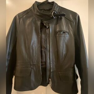Classic gorgeous bebe lamb leather jacket